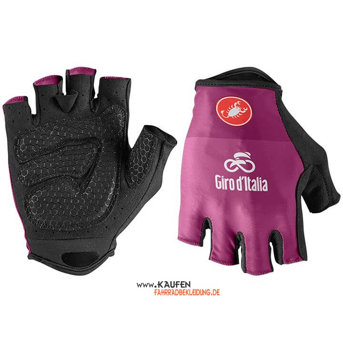 2021 Giro d'Italia Kurze Handschuhe Fuchsie